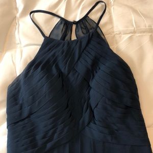 Azazie navy blue bridesmaid dress